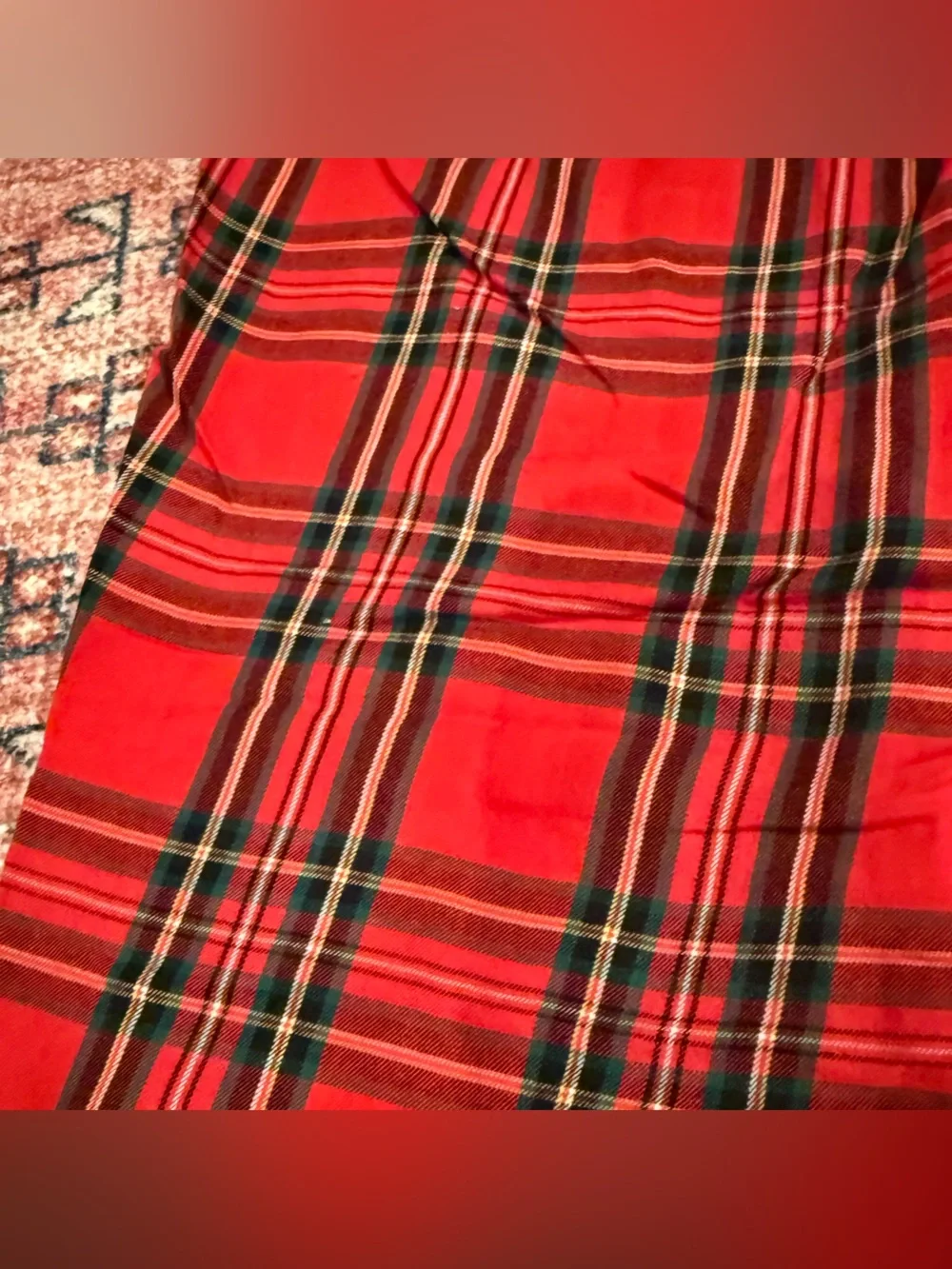 Victoria's Secret Red Plaid Cotton Pajama Set